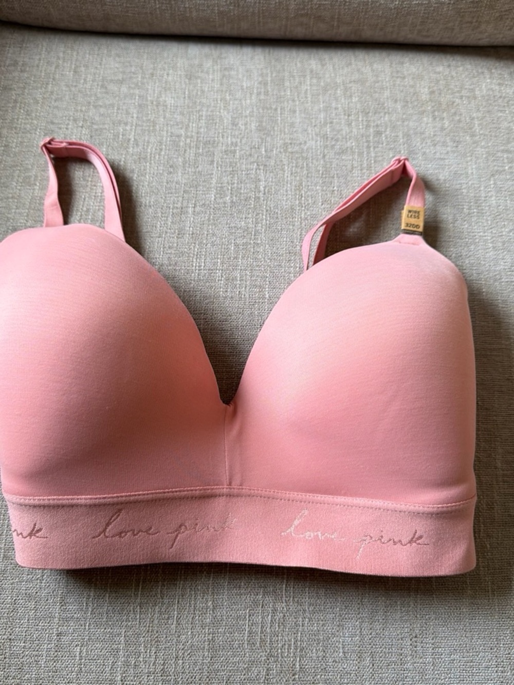 PINK Victoria's Secret Lightly Padded Seamless Bra - Blush